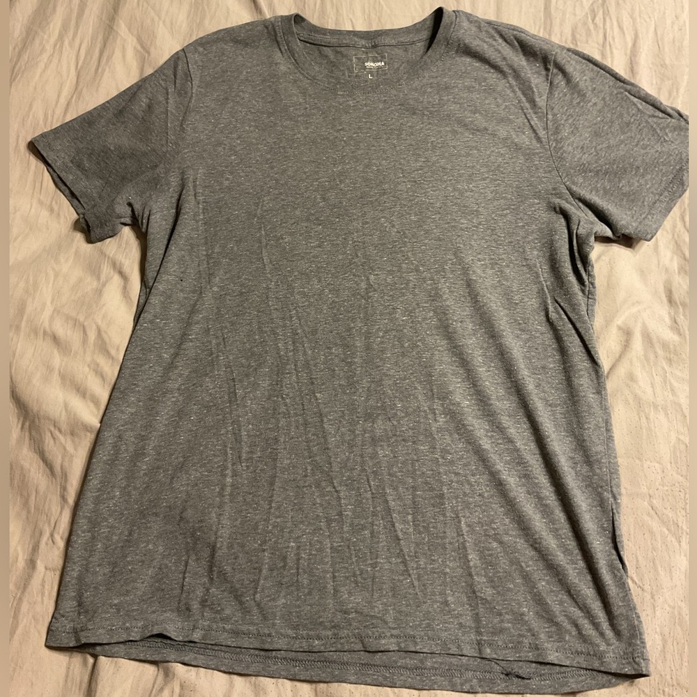 Sonoma Men's Heather Gray Short Sleeve Tee